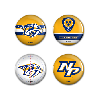 Nashville Predators przypinka Button 4 Pack