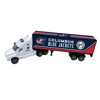 Columbus Blue Jackets ciężarówka 18-Wheeler Big Rig Truck White