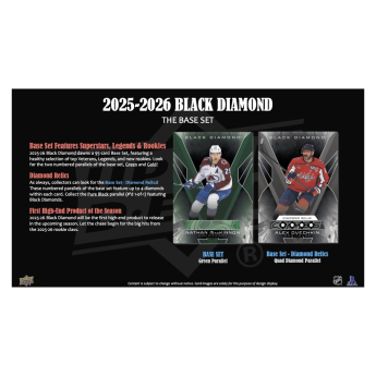 NHL pudełka karty hokejowe NHL 2025-26 Upper Deck Black Diamond Hockey Hobby Box
