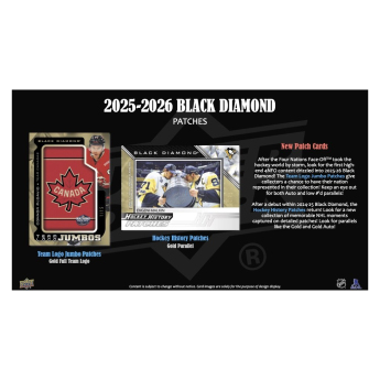 NHL pudełka karty hokejowe NHL 2025-26 Upper Deck Black Diamond Hockey Hobby Box