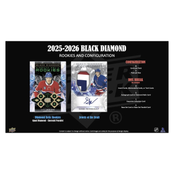 NHL pudełka karty hokejowe NHL 2025-26 Upper Deck Black Diamond Hockey Hobby Box