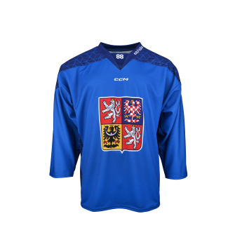 Reprezentacje hokejowe hokejowa koszulka meczowa Czech republic David Pastrňák 2025/2026 CCM Fandres replica blue
