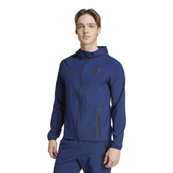 Manchester United męska kurtka z kapturem Vis Tech Travel navy