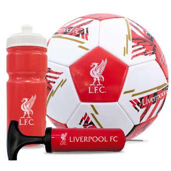 Liverpool zestaw piłkarski water bottle - hand pump - size 5 ball