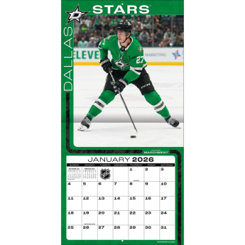 Dallas Stars kalendarz 2026 Wall