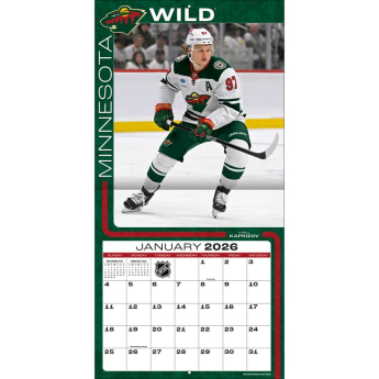 Minnesota Wild kalendarz 2026 Wall