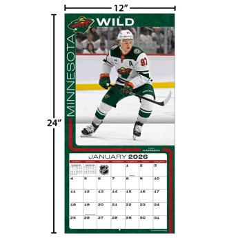 Minnesota Wild kalendarz 2026 Wall