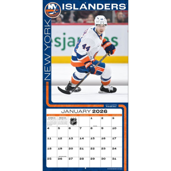 New York Islanders kalendarz 2026 Wall