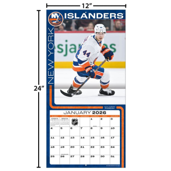 New York Islanders kalendarz 2026 Wall