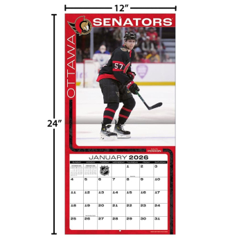 Ottawa Senators kalendarz 2026 Wall