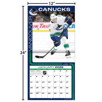 Vancouver Canucks kalendarz 2026 Wall