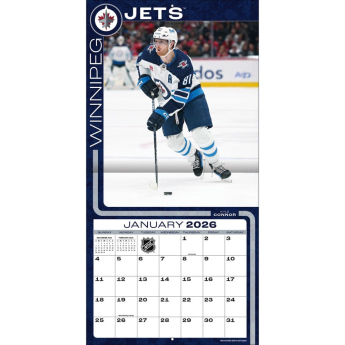 Winnipeg Jets kalendarz 2026 Wall