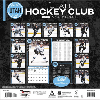 Utah Hockey Club kalendarz 2026 Wall