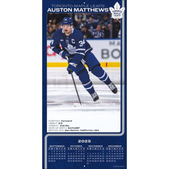 Toronto Maple Leafs kalendarz 2026 Wall Auston Matthews #34