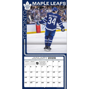 Toronto Maple Leafs kalendarz 2026 Wall Auston Matthews #34