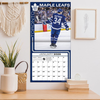 Toronto Maple Leafs kalendarz 2026 Wall Auston Matthews #34