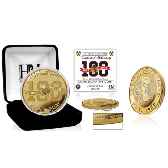 Chicago Blackhawks Monety kolekcjonerskie 100th Anniversary Gold Coin