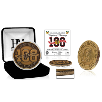 Chicago Blackhawks Monety kolekcjonerskie 100th Anniversary Antique Bronze Coin