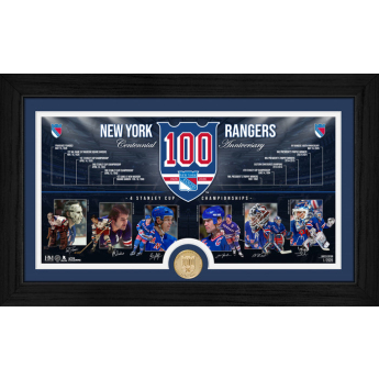 New York Rangers tabliczka kolekcjonerska 100th bronze coin Timeline photo mint