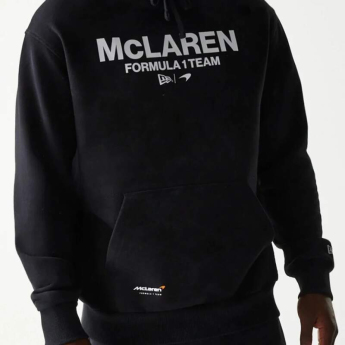 McLaren Honda męska bluza z kapturem NE wordmark balck F1 Team 2025