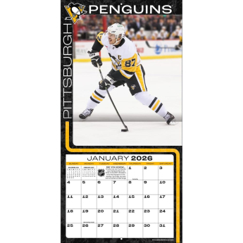 Pittsburgh Penguins kalendarz #87 Sidney Crosby 2026 Wall