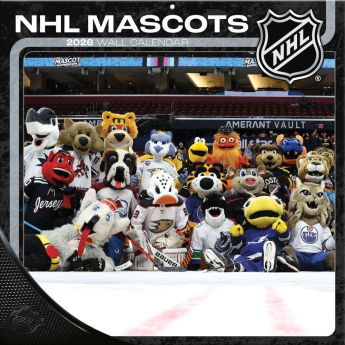 NHL produkty kalendarz Mascots 2026 Wall