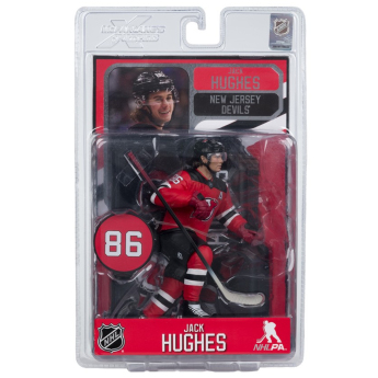 New Jersey Devils figurka Jack Hughes #7 SportsPicks Black Jersey