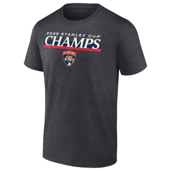 Florida Panthers koszulka męska 025 Stanley Cup Champions Give & Go Roster Heather Charcoal