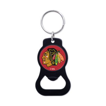 Chicago Blackhawks breloczek z otwierakiem Black Ring