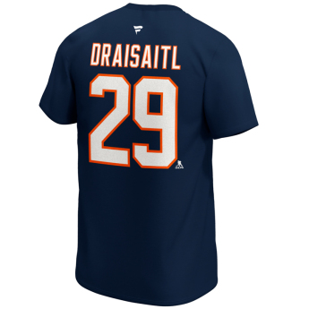 Edmonton Oilers koszulka męska Leon Draisaitl Iconic Name & Number Graphic navy