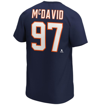Edmonton Oilers koszulka męska Connor McDavid Iconic Name & Number Graphic navy