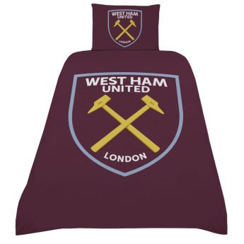 West Ham United pościel na jedno łóżko Crest Single