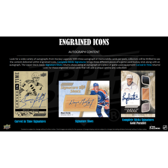 NHL pudełka karty hokejowe NHL 2024-25 Upper Deck Engrained Icons Vol. 1 Hockey Hobby Box