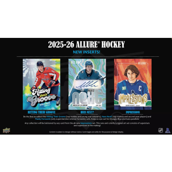 NHL pudełka karty hokejowe NHL 2025-26 Upper Deck Allure Blaster Box