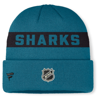 San Jose Sharks czapka zimowa Authentic Pro A/Cap Cuffed inscription