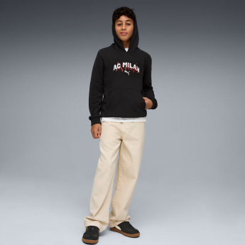 AC Milan dziecięca bluza z kapturem Culture black