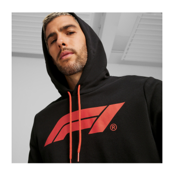 Formuła 1 męska bluza z kapturem Logo black 2026