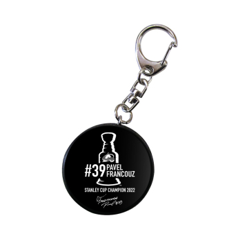 Colorado Avalanche brelok do kluczy Pavel Francouz #39 Stanley Cup Champion 2022 black