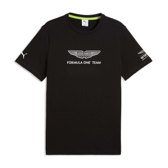 Aston Martin koszulka męska black Large Logo F1 Team 2026