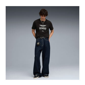 Aston Martin koszulka męska black Large Logo F1 Team 2026