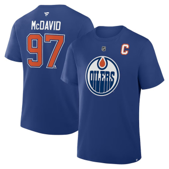 Edmonton Oilers koszulka męska Connor McDavid #97 Authentic Stack Name & Number Royal
