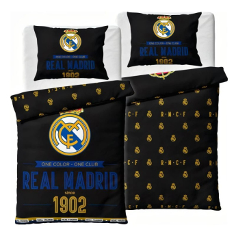 Real Madryt pościel na jedno łóżko black