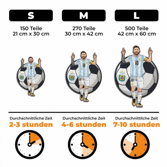 Reprezentacja piłki nożnej puzzle drewniane ARGENTINA Messi NEW 500 pcs