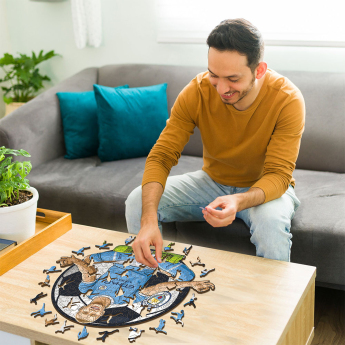 Manchester City puzzle drewniane Haaland NEW 500 pcs