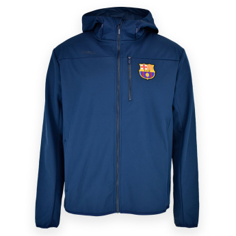 Barcelona męska kurtka z kapturem Softshell navy light