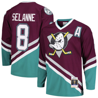 Anaheim Ducks hokejowa koszulka meczowa Teemu Selanne 1996 Dark Jersey