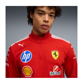 Ferrari bluza męska T7 Half Zip official Teamline Replica F1 Team 2026