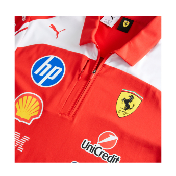 Ferrari męska koszulka polo Authentic official Teamline Replica F1 Team 2026