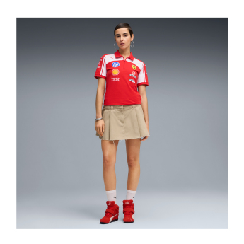 Ferrari damska koszulka polo official Teamline Replica F1 Team 2026