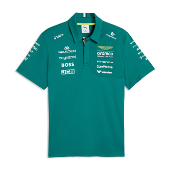 Aston Martin męska koszulka polo green official Teamline Replica F1 Team 2026